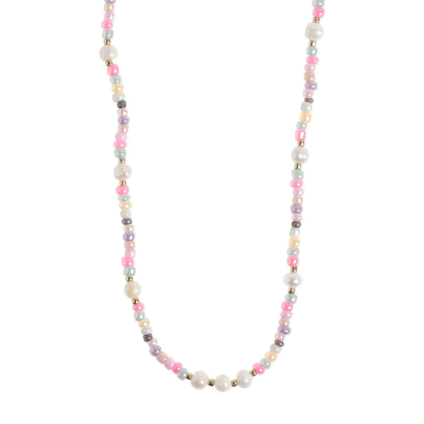 PASTEL BEADS Necklace - Pink