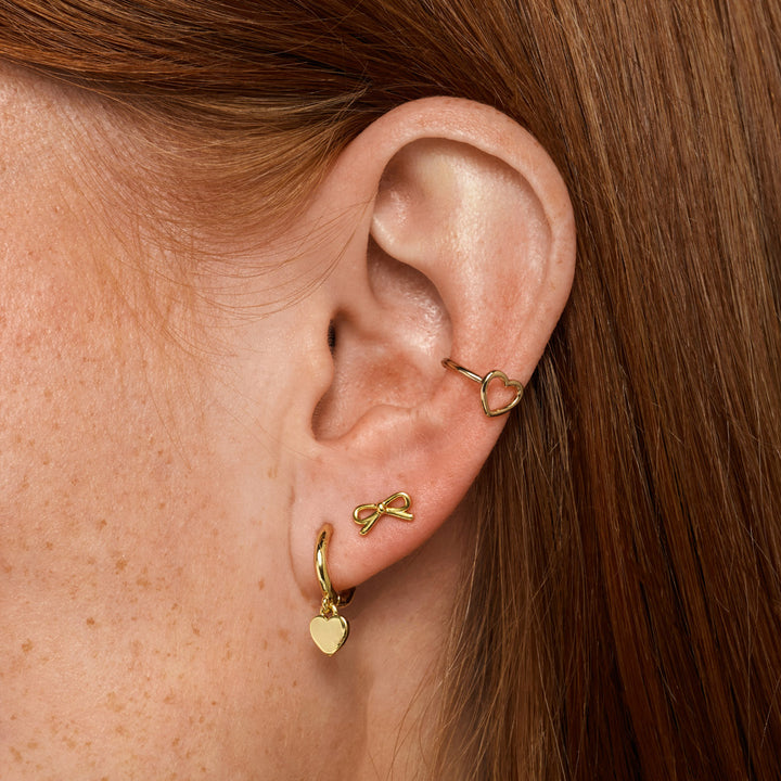 Sarah - Hjärta Kontur Ear Cuff