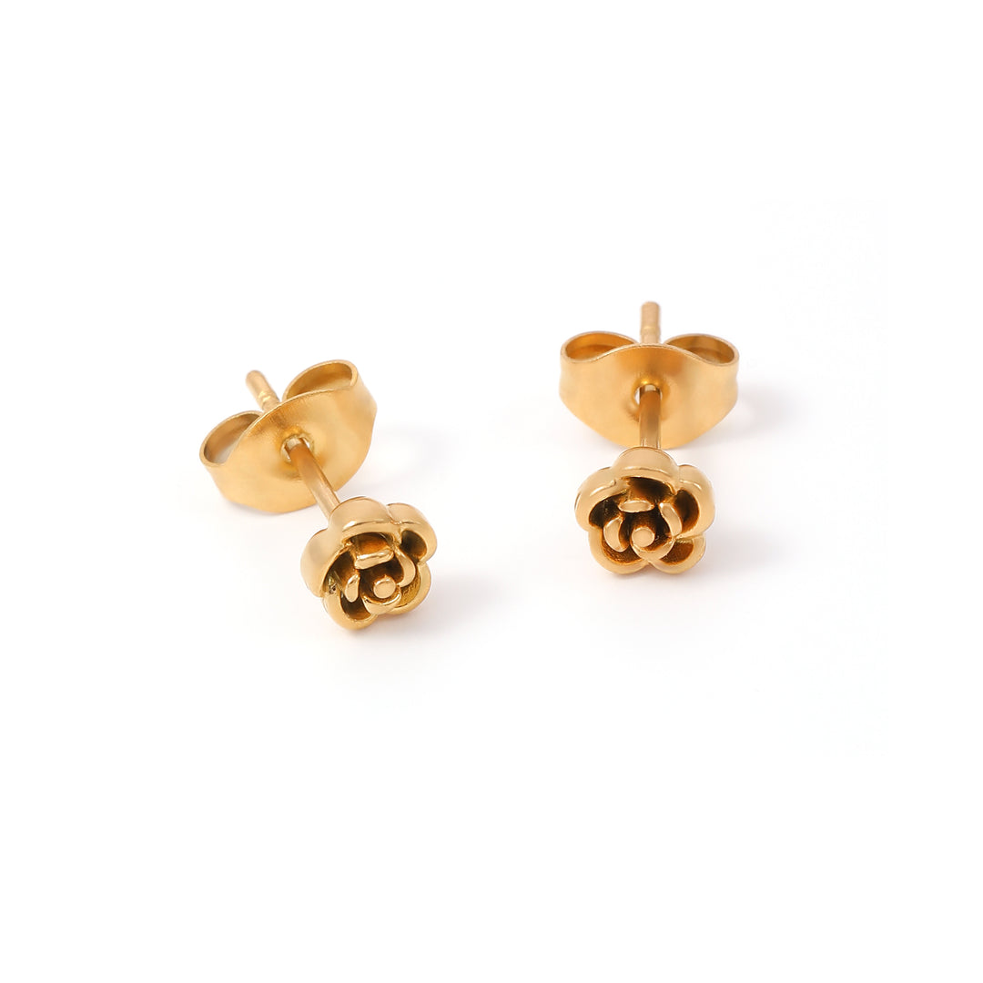 Nixie - Flower Mini Stud Earrings Stainless Steel