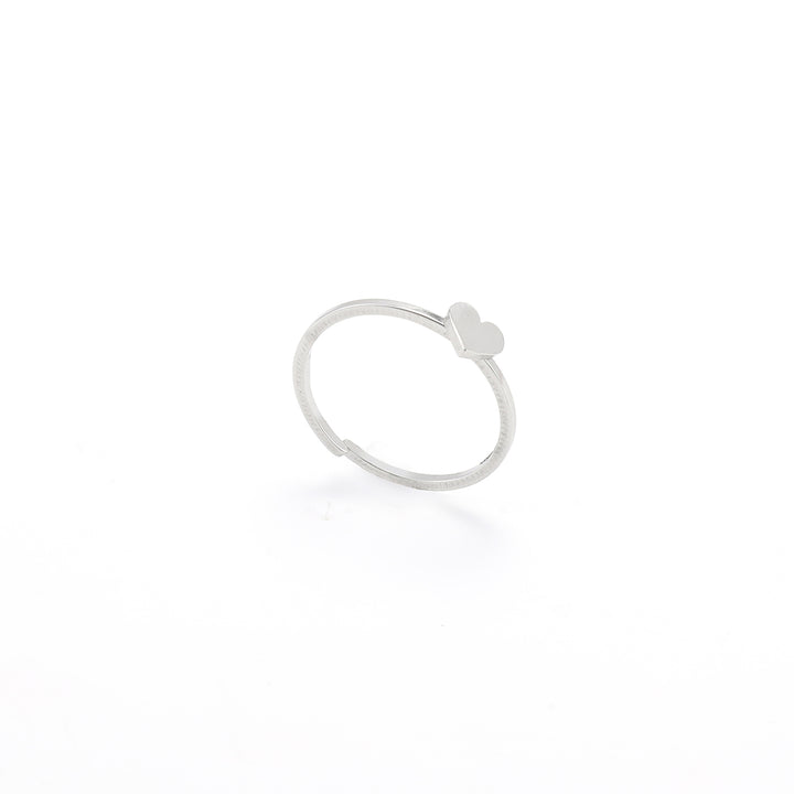 Stina - Dainty Heart Adjustble Ring Stainless Steel